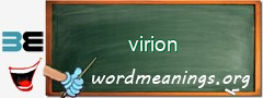 WordMeaning blackboard for virion